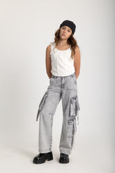 Baggy Cargo Gray Jeans